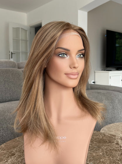 Nayla 17" Full handtied Silk Top Wig (S) - SLAVIC