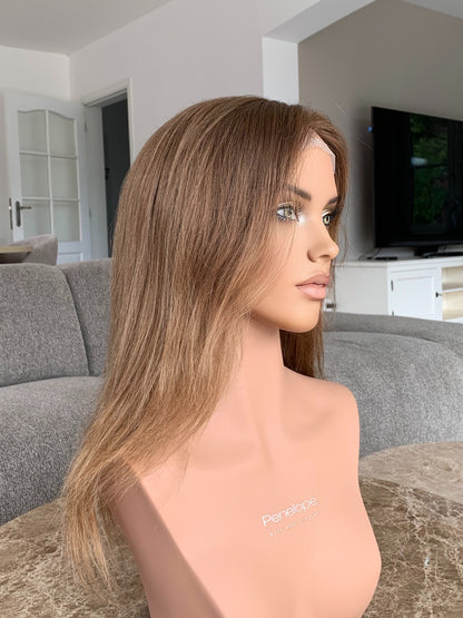 Serine 19" Full handtied Silk Top Wig (XS) - SLAVIC