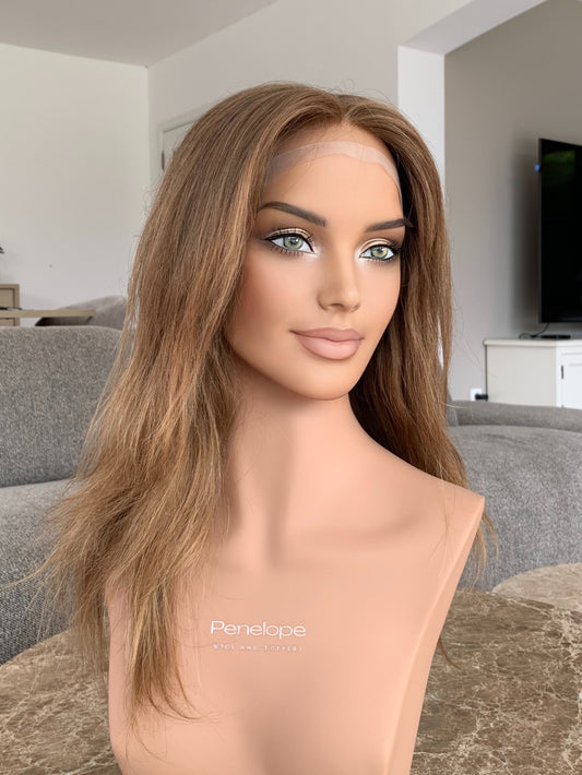 Serine 19" Full handtied Silk Top Wig (XS) - SLAVIC